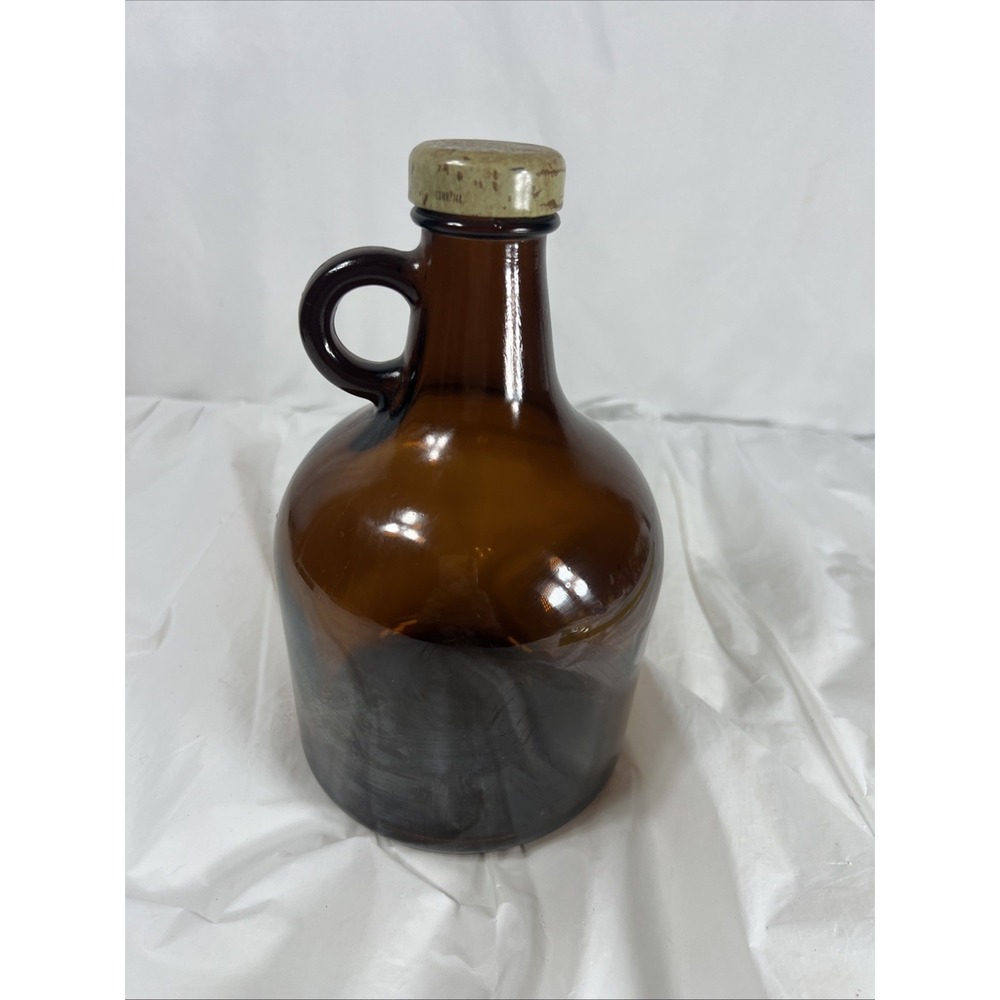 Vintage Brown Glass Jug